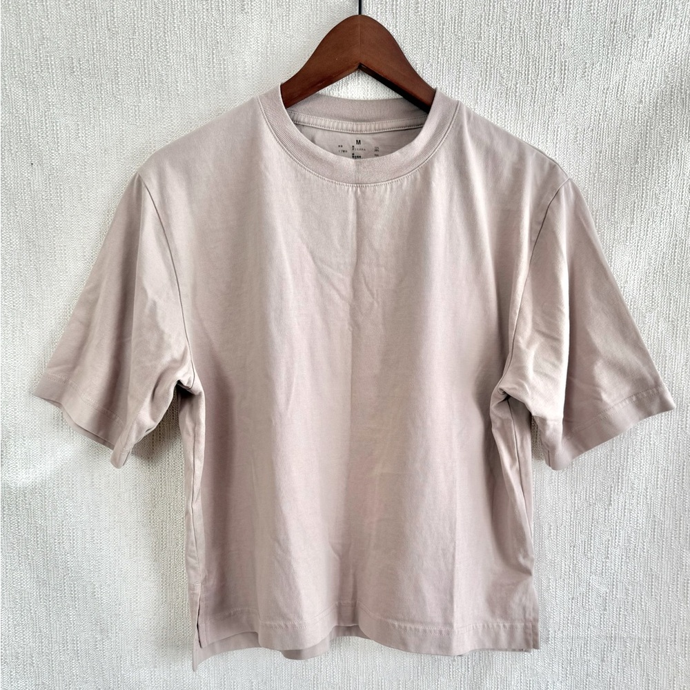 Muji Boxy Crop T-shirt